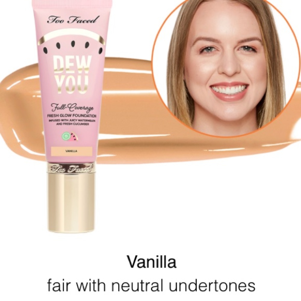 NWT TOO FACED DEW YOU FOUNDATION Fair/lighโฆ - Picture 12 of 12